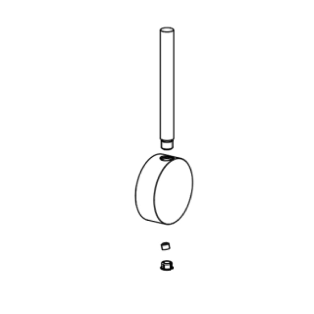Gessi greep tbv Stelo 60303 zwart SP02574.299