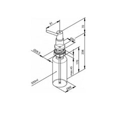 Damixa Universeel zeepdispencer, uitloop 91 mm chroom
