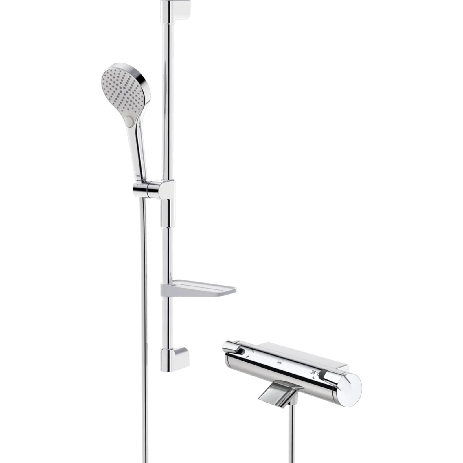 Oras Optima Thermostatische badkraan met doucheset Chroom
