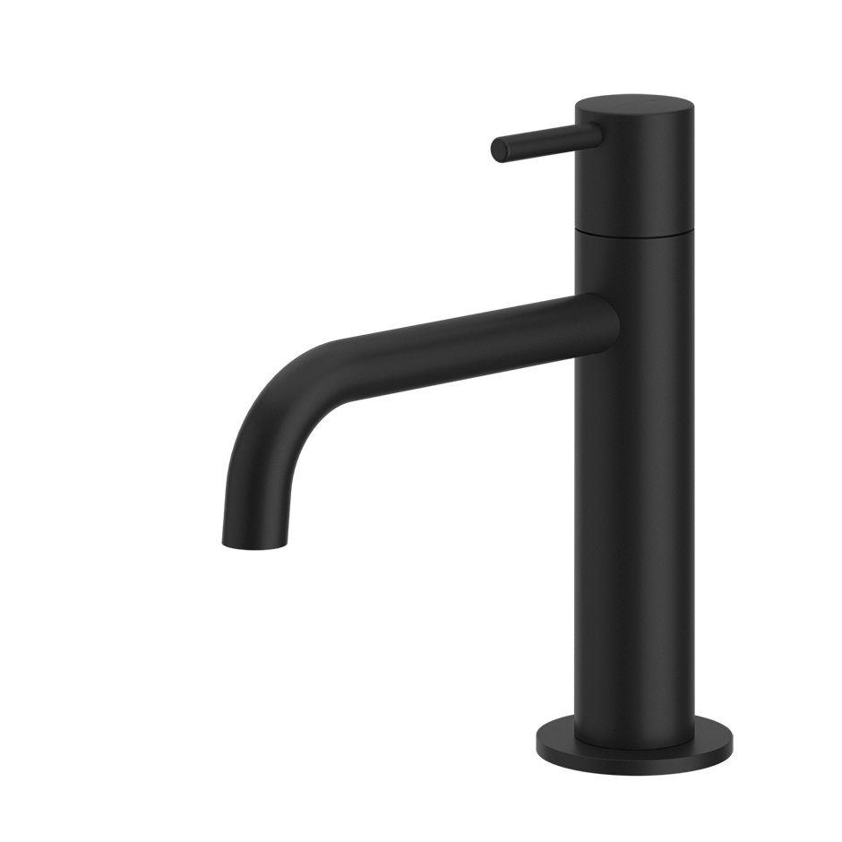 Gessi Oxygene fonteinkraan met vaste uitloop, alleen koud water Mat Zwart