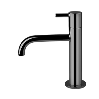 Gessi Oxygene fonteinkraan met vaste uitloop, alleen koud water Zwart Metaal