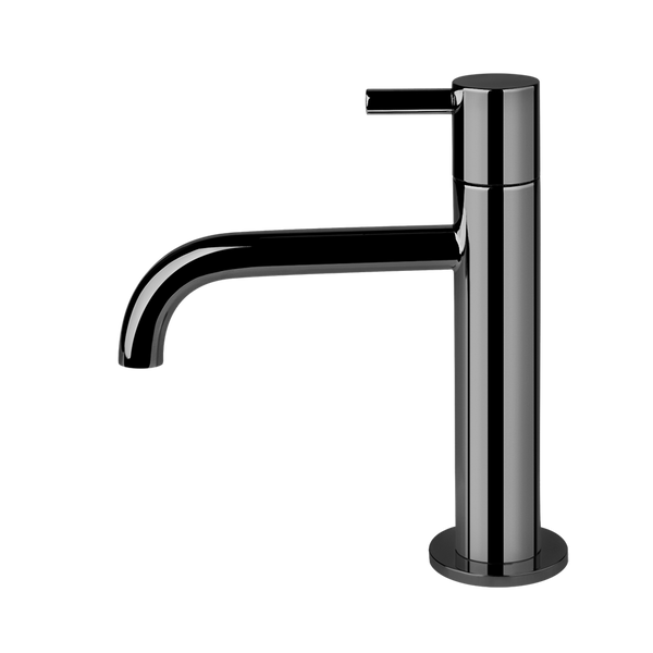 Gessi Oxygene fonteinkraan met vaste uitloop, alleen koud water Zwart Metaal