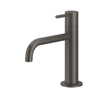 Gessi Oxygene fonteinkraan met vaste uitloop, alleen koud water Zwart Metaal Geborsteld
