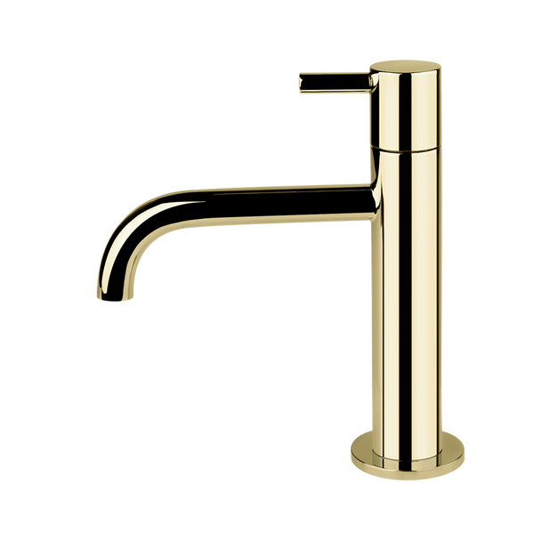 Gessi Oxygene fonteinkraan met vaste uitloop, alleen koud water Messing