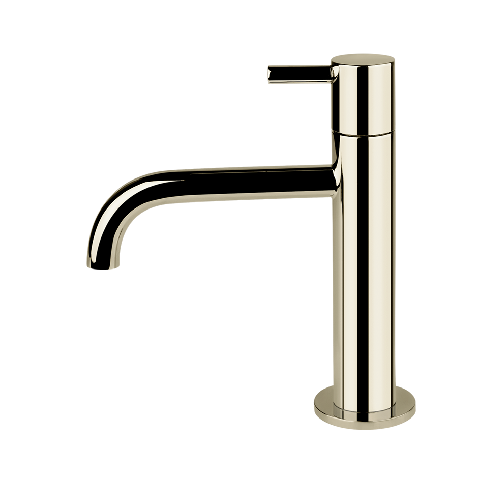 Gessi Oxygene fonteinkraan met vaste uitloop, alleen koud water Zilver Nikkel