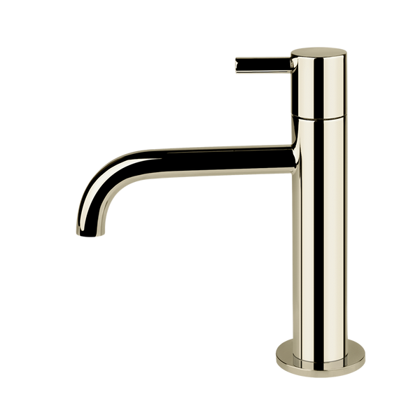 Gessi Oxygene fonteinkraan met vaste uitloop, alleen koud water Zilver Nikkel