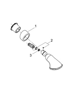 Grohe Onderdelen Relexa Hoofddouche Massage 27064000
