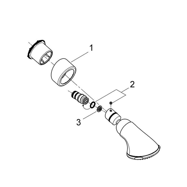 Grohe Onderdelen Relexa Hoofddouche Massage 27064000