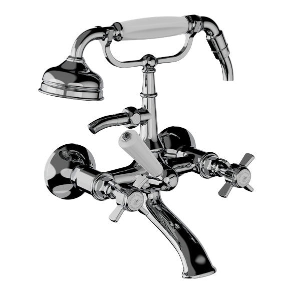 Horus Coventry wand badmengkraan met handdouche, hartafstand 160 mm 28.414