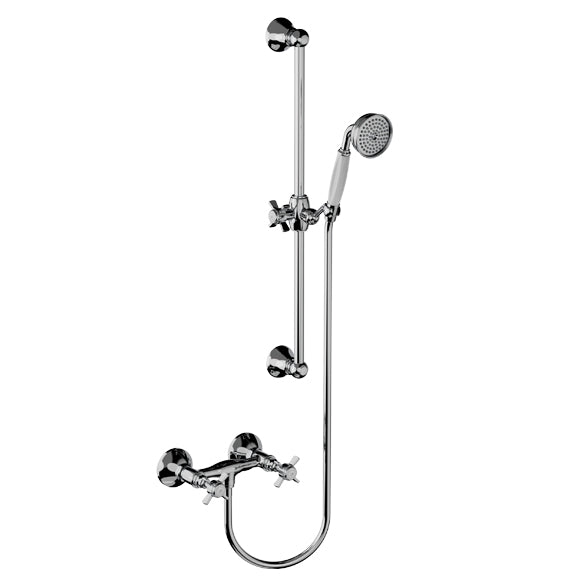Horus Coventry opbouw douchemengkraan met glijstang en handdouche, hartafstand 150 mm 28.516