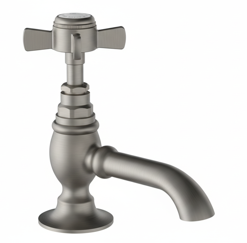 Horus Orienta Two-handle kitchen mixer with cross handles, with ceramic inserts Chrome