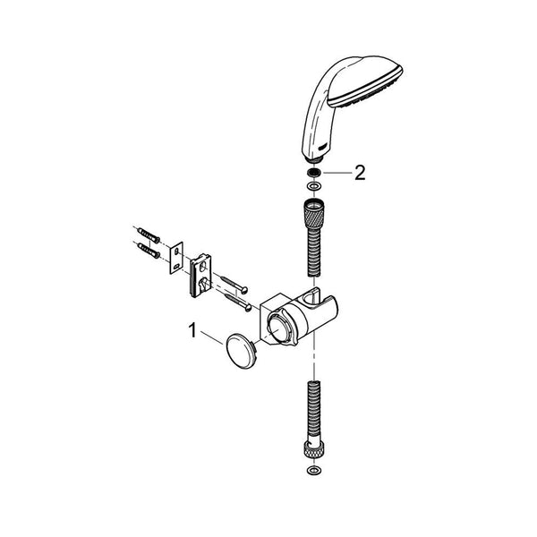 Grohe Onderdelen Tempesta Badset Trio 28479000