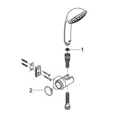 Grohe Onderdelen Relexa Badset Champagne 28843000