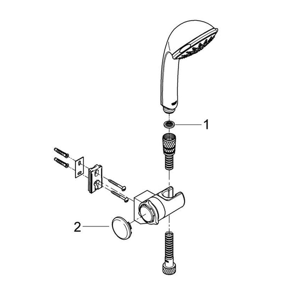 Grohe Onderdelen Relexa Badset Champagne 28843000