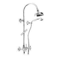 Zazzeri 802 Douchesysteem met 150mm hoofddouche en seperate handdouche en houder Chroom
