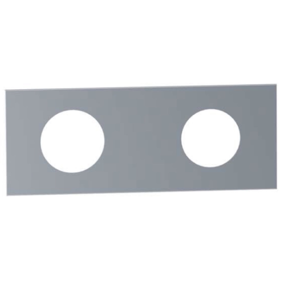 VOLA Afdekplaat 2-gats 153 x 60, gaten Ø36 mm en Ø33/Ø30  mm VR1045 / 3002