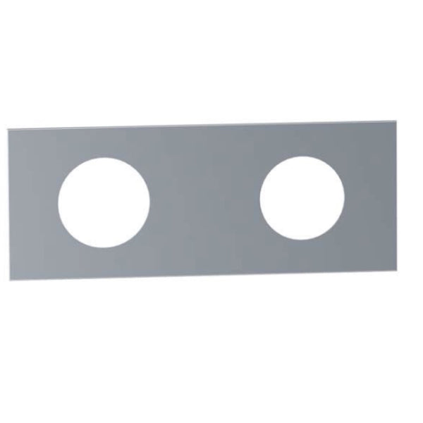 VOLA Afdekplaat 2-gats 153 x 60, gaten Ø36 mm en Ø33/Ø30  mm VR1045 / 3002