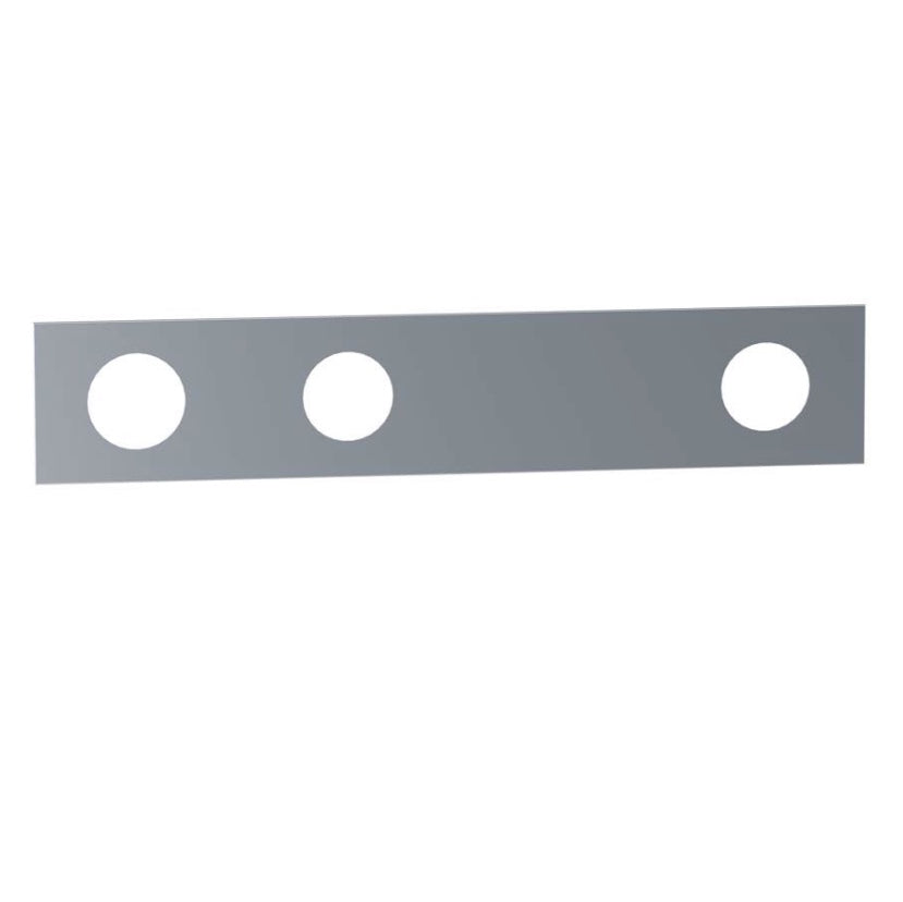 VOLA Afdekplaat 3-gats 231/309 x 60 gaten Ø36 mm en Ø33/Ø30  mm 3003K / 3003KB / 3003