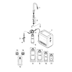 Grohe onderdelen Grohe Blue Mono Pure & Chilled 31384000