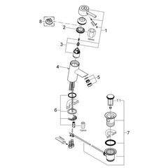 Grohe Spare Parts Concetto Washbasin tap Article number 3220400E