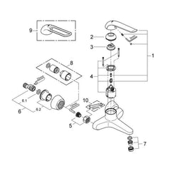 Grohe Onderdelen Euroeco Wastafelkraan Artikelnummer 32778000