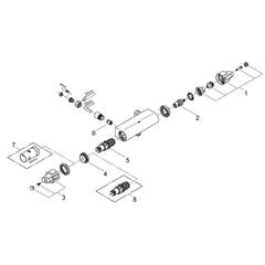Grohe onderdelen Precision Comfort Thermostatische douchemengkraan Artikelnummer 34231000