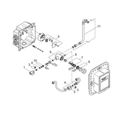 Grohe Onderdelen Europlus E Inbouwset 36009000