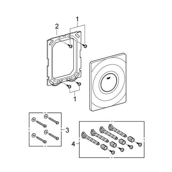 Grohe Onderdelen Surf Bedieningsplaat 37063000
