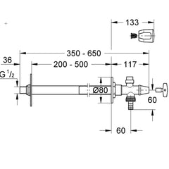 Grohe Eggemann vorstvrije gevelkraan chroom