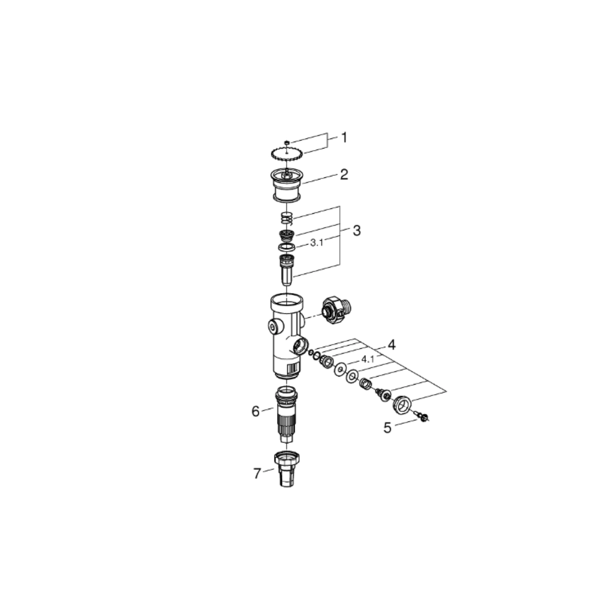 Grohe Rondo Inbouw Drukspoeler Artikelnummer 43996000