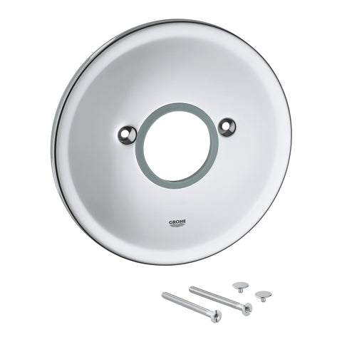 Grohe afdekplaat inbouwkraan oa Eurosmart, Eurostyle en Essence douchemengkraan met schroeven en afdekkapjes Chroom