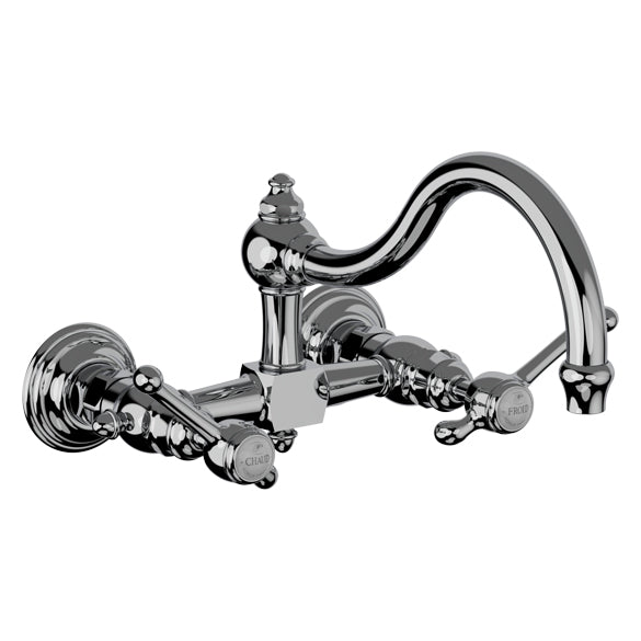 Horus Montmartre wandkeukenmengkraan met hendels, hartafstand 150 mm (Speciale Kleuren) 50.102