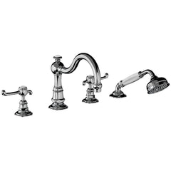 Horus Montmartre 4-gats badrandcombinatie met hendels, omsteller op de uitloop en handdouche 50.466