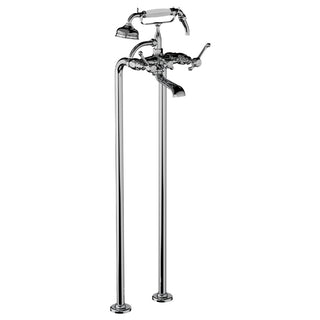 Horus Montmartre vrijstaande badmengkraan op kolommen met hendels en handdouche 50.498