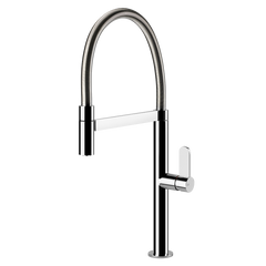 Gessi Helium semi-professionele keukenmengkraan met uittrekbare handdouche Chroom