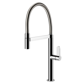 Gessi Helium semi-professionele keukenmengkraan met uittrekbare handdouche Chroom