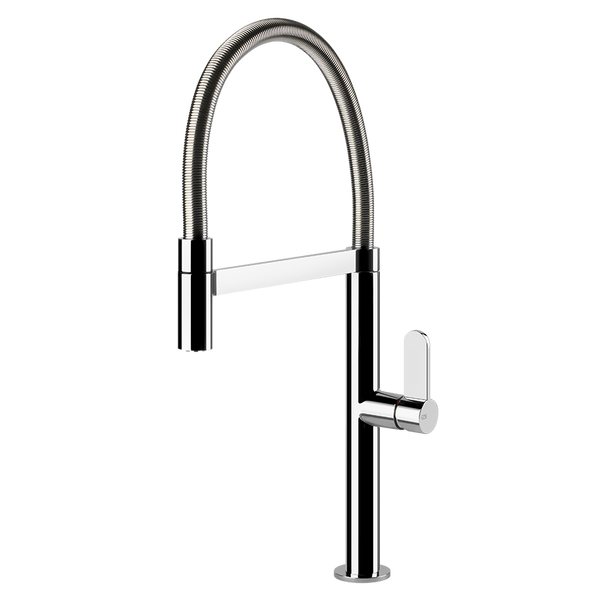 Gessi Helium semi-professionele keukenmengkraan met uittrekbare handdouche Chroom