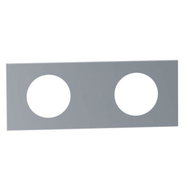 VOLA Afdekplaat 2-gats 153 x 60 gaten Ø39 mm en Ø39 mm 5002