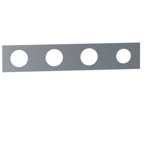 VOLA Afdekplaat 4-gats 309/387 x 60 gaten Ø39 mm en Ø39/Ø30  mm 5004 / 5004B / 5004L