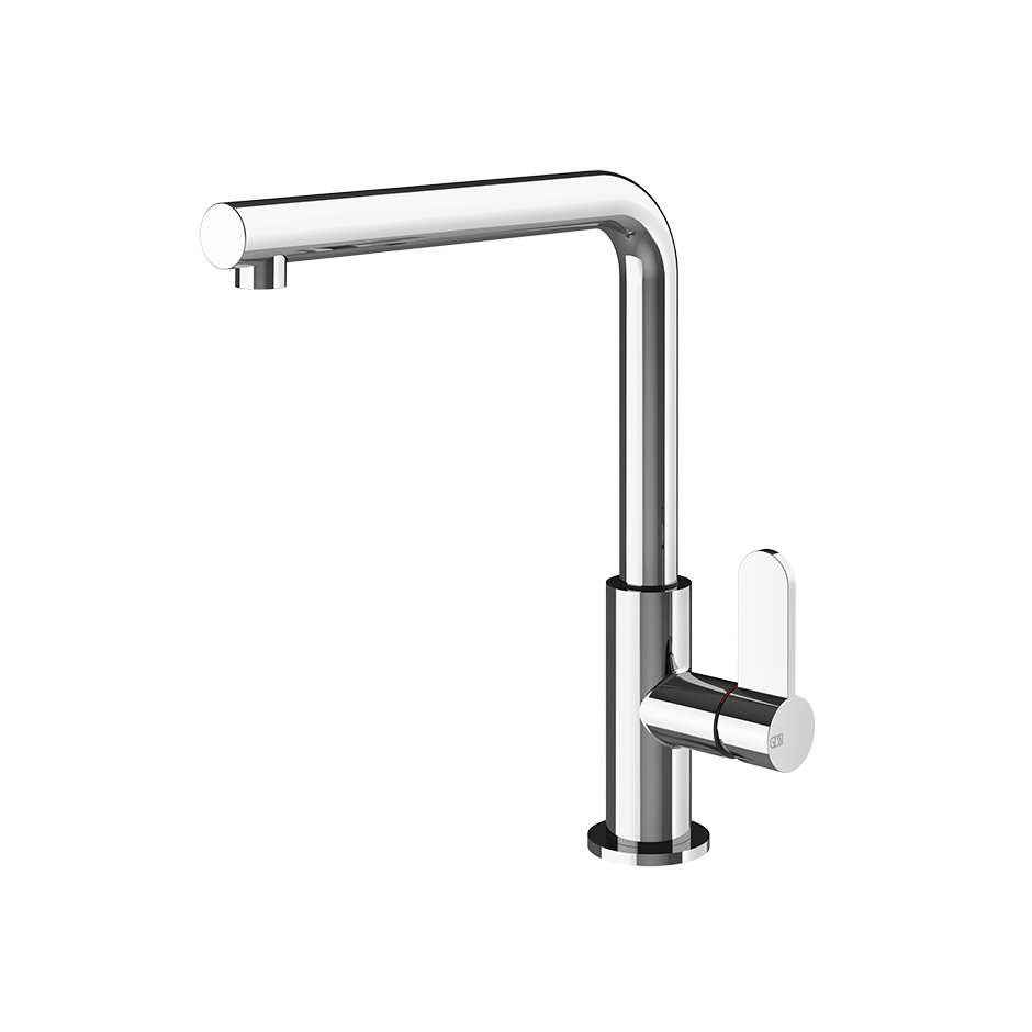 Gessi Helium keukenmengkraan met L-uitloop (290 mm hoog) Chroom