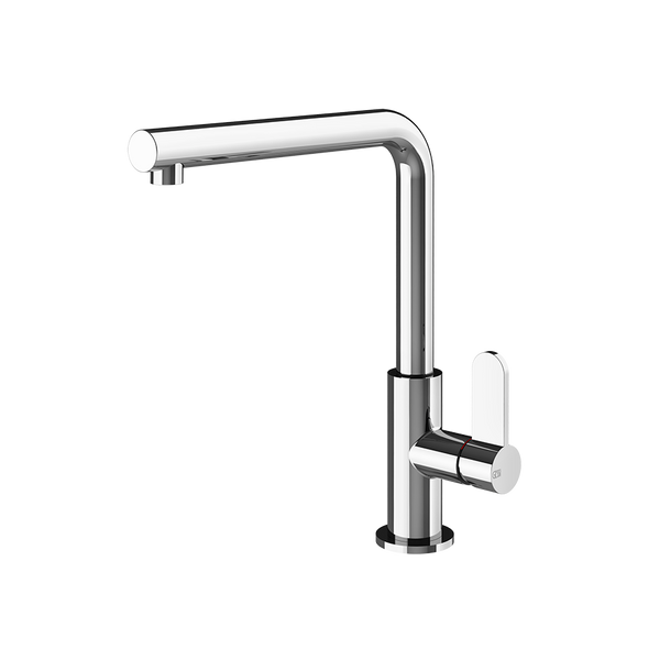 Gessi Helium keukenmengkraan met L-uitloop (290 mm hoog) Chroom