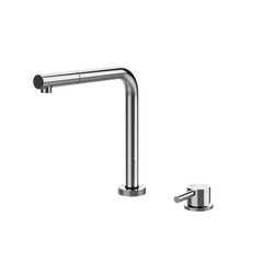 Gessi Su&Giù keukenmengkraan met verzinkbare uitloop en afstandsbediening, uittrekbare handdouche Chroom