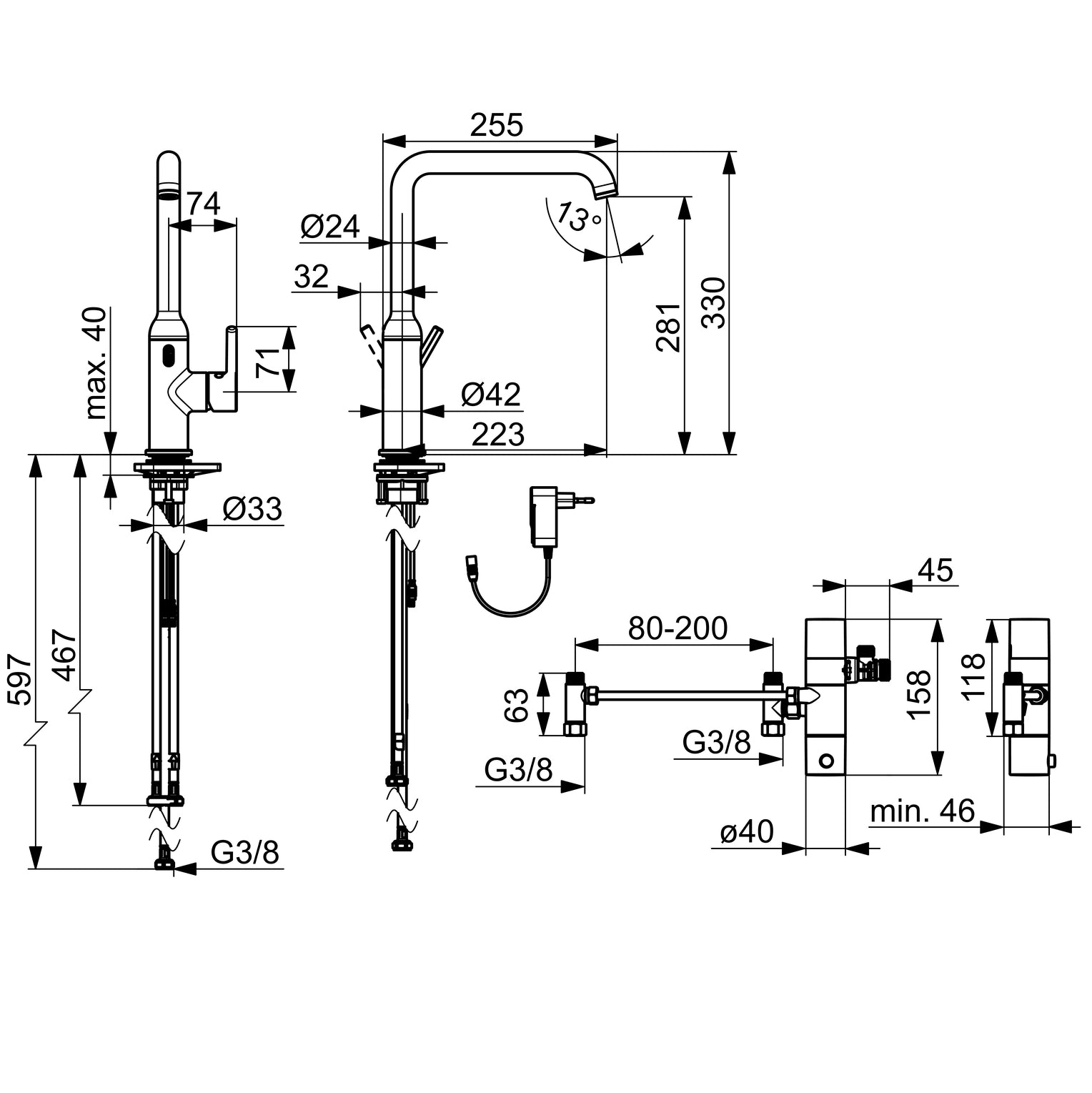 Hansa HANSAVANTIS Style Hybrid 1-greeps keukenkraan Bluetooth Chroom