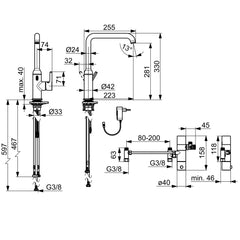 Hansa HANSAVANTIS Style Hybrid 1-greeps keukenkraan Bluetooth Chroom