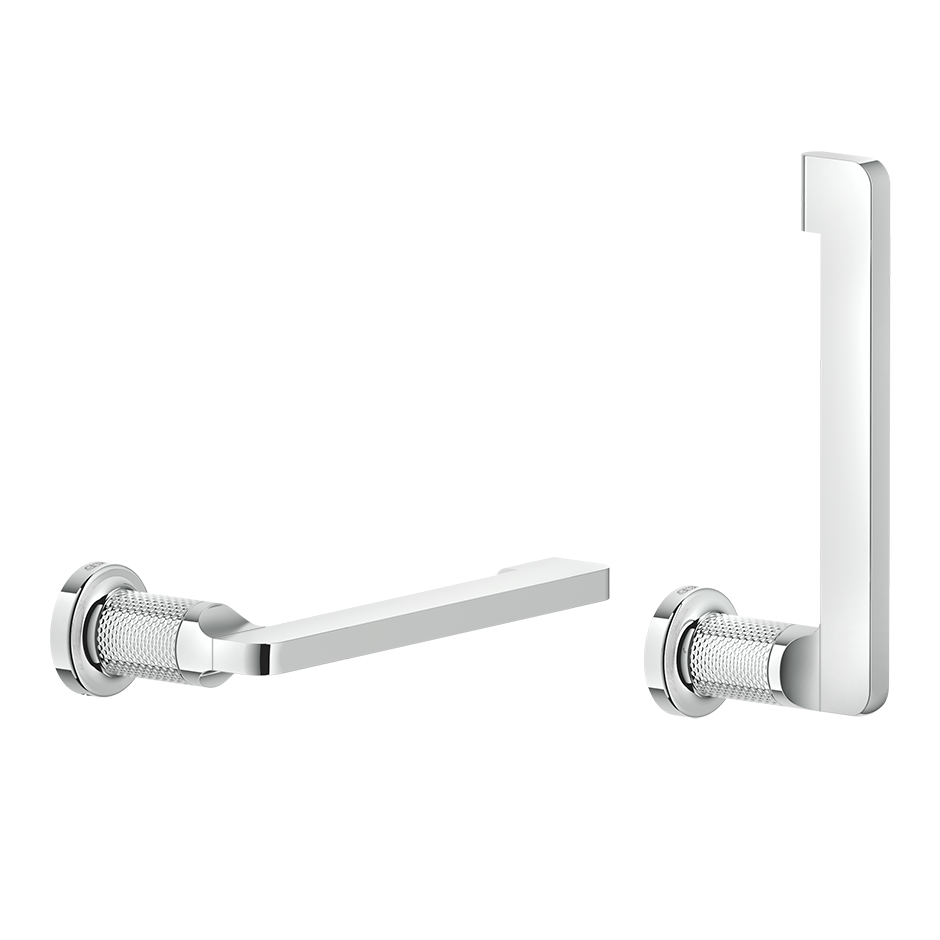Gessi Inciso toiletrolhouder zonder klep, horizontaal of verticaal te monteren Chroom