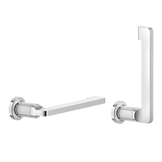 Gessi Inciso toiletrolhouder zonder klep, horizontaal of verticaal te monteren Chroom