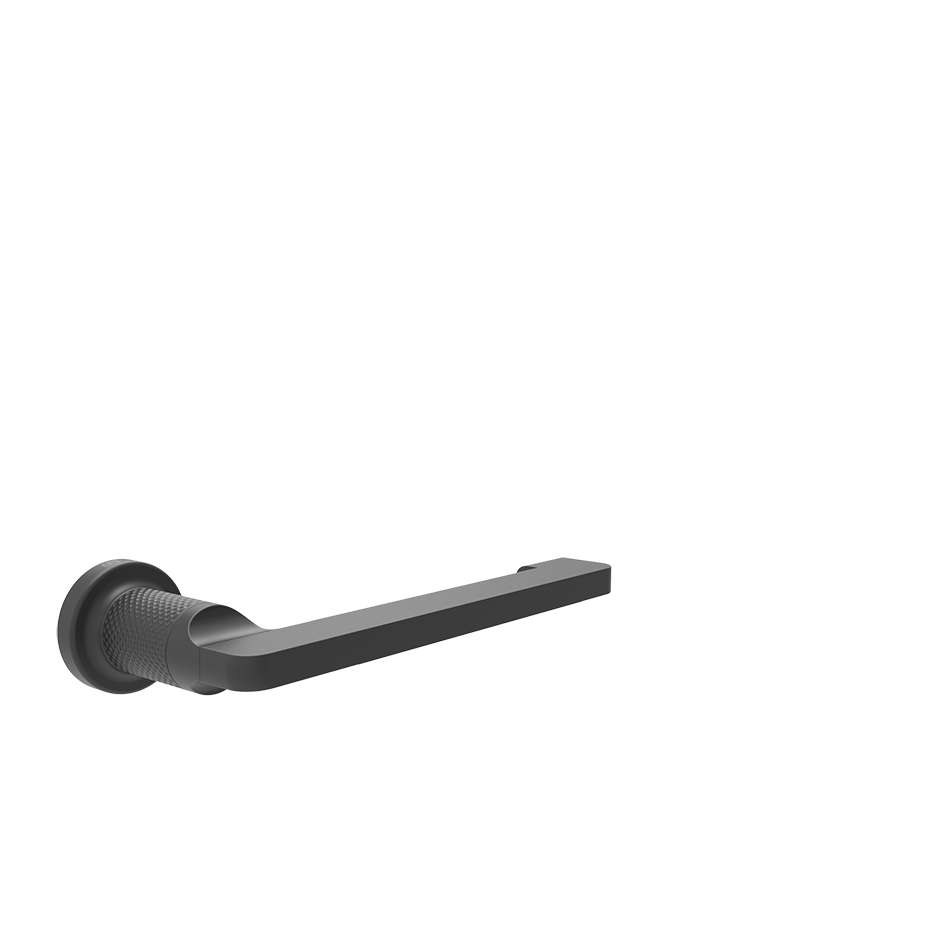 Gessi Inciso toiletrolhouder zonder klep, horizontaal of verticaal te monteren Mat Zwart