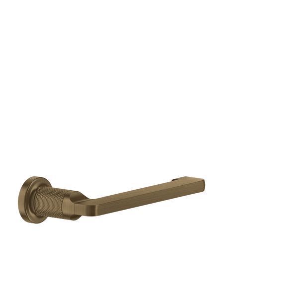 Gessi Inciso toiletrolhouder zonder klep, horizontaal of verticaal te monteren Antiek Messing