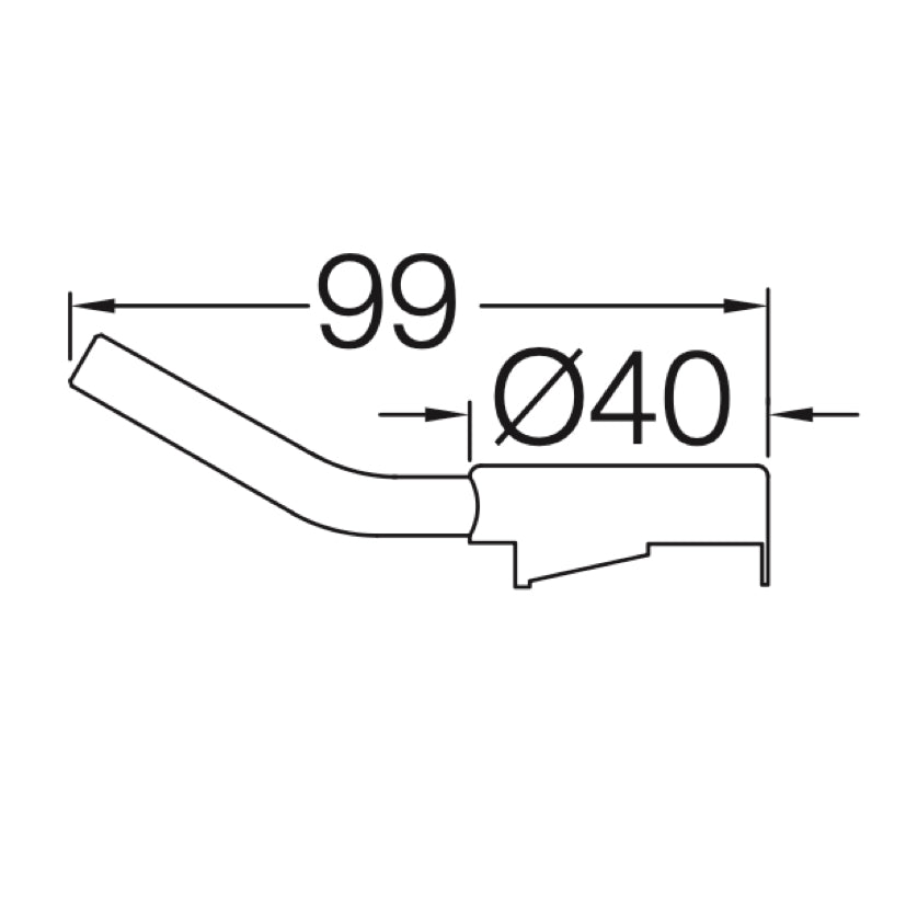 VOLA greep voor knop NR10 en NR28 VR273