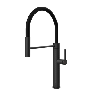 Gessi 316 Cesello semi-professionele keukenmengkraan met uittrekbare handdouche Mat Zwart
